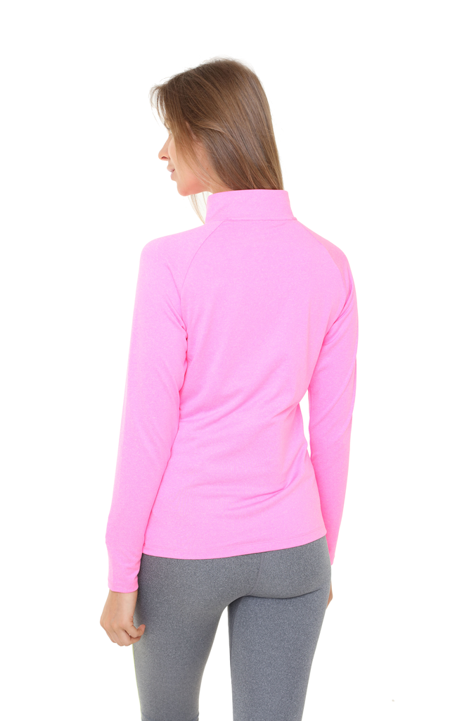 Heated Zip Top | Women | Fuschia Pink